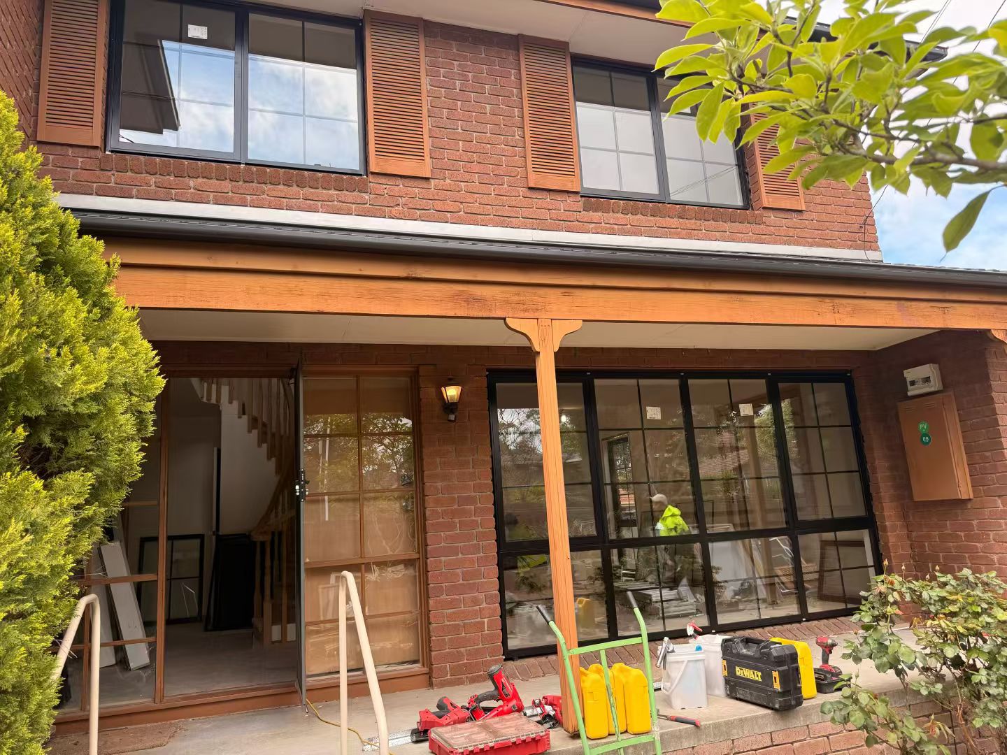 Completed window and door upgrade detail