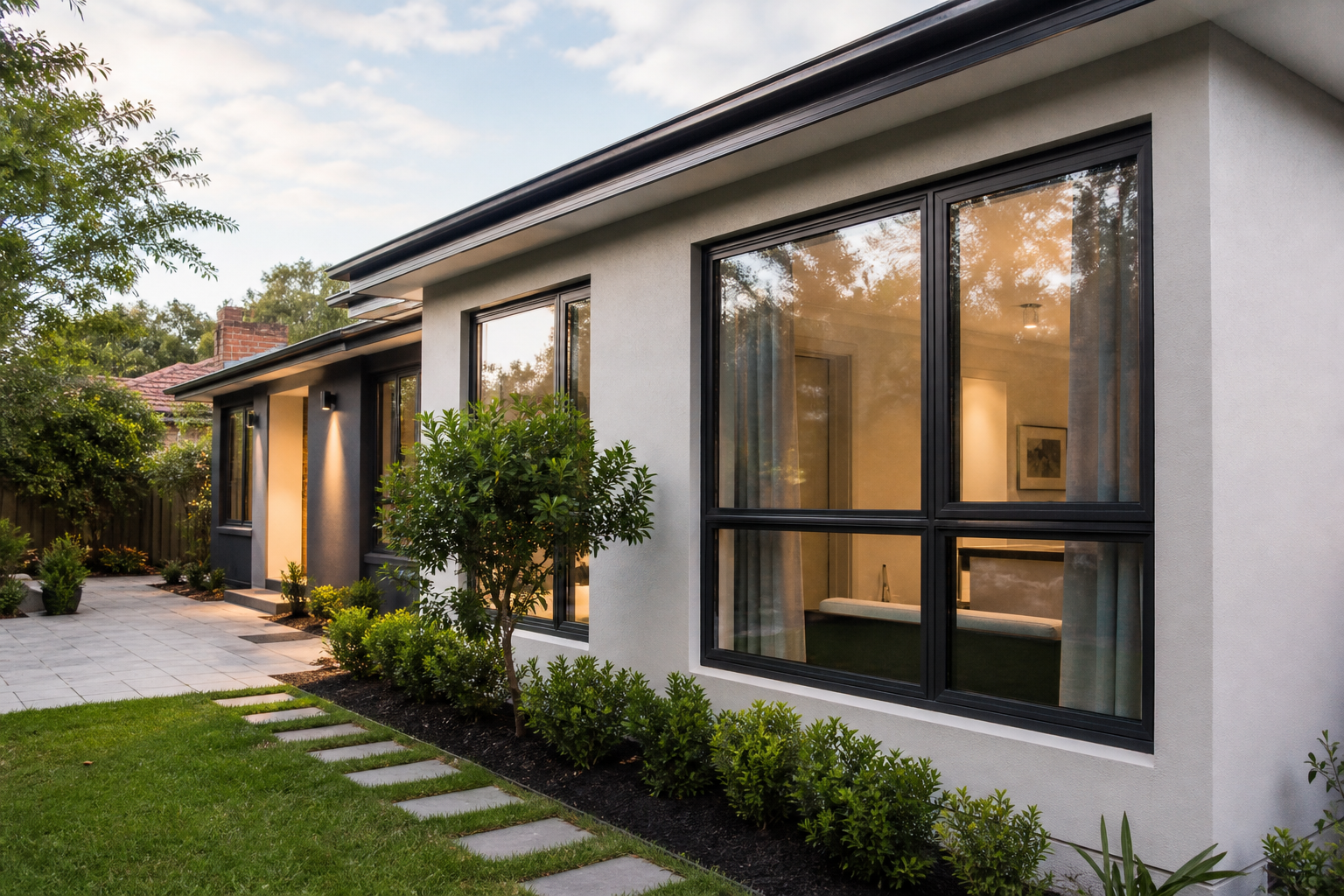 Melbourne renovation with double glazed aluminium windows